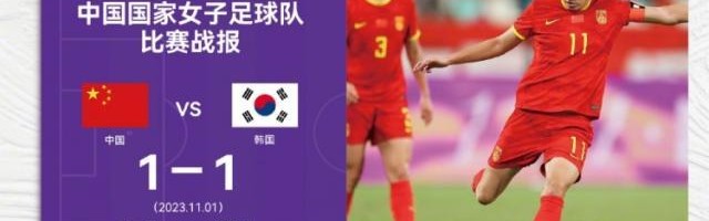 【奥预赛】王珊珊头球 女足1比1韩国无缘巴黎奥运会