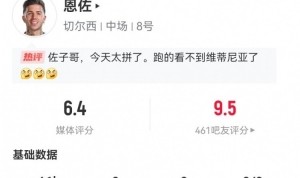 APP注册送彩金活动-兑子！恩佐本场0射0关键传球 5对抗1成功 获评6.4分全队最低