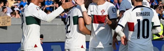 熊猫体育官方网站-40岁佩佩加持+VAR帮忙 国家队第200战 C罗进球了！